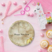 Silvesterabend mit Champagnerbrille Pappteller (Party)