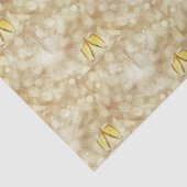 Silvesterabend mit Champagnerbrille Seidenpapier (Detail)