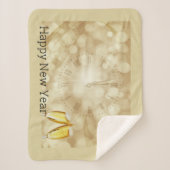 Silvesterabend mit Champagnerbrille Sherpadecke (Vorderseite)