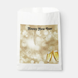 Silvesterabend mit Champagnergläsern Gefallen Tasc Geschenktütchen