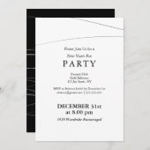 Silvesterabend-Party Einladungen der abstrakten We (Vorne/Hinten)