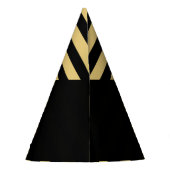Silvesterabend Party Gold-Party-Hut Partyhütchen (Rückseite)