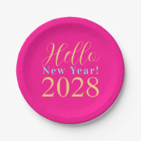 Silvesterabend Party Hot Pink Chic