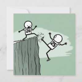 Silvesterabend-Party-Strichmännchen Einladung