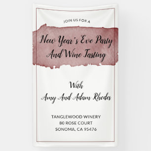 Silvesterabend Party und Weinprobe Banner