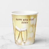 Silvesterabend & Toast Party Pappbecher (Rückseite)