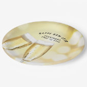 Silvesterabend & Toast Party Pappteller (Schrägansicht)