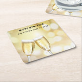 Silvesterabend & Toast Party Rechteckiger Pappuntersetzer (angewinkelt)