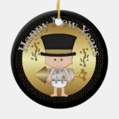 Silvesterbabyverzierung addieren Datum Keramik Ornament (Hinten)