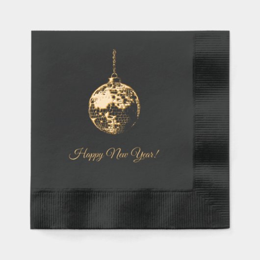 Silvesterball Servietten Mit Folie (Vorderseite)