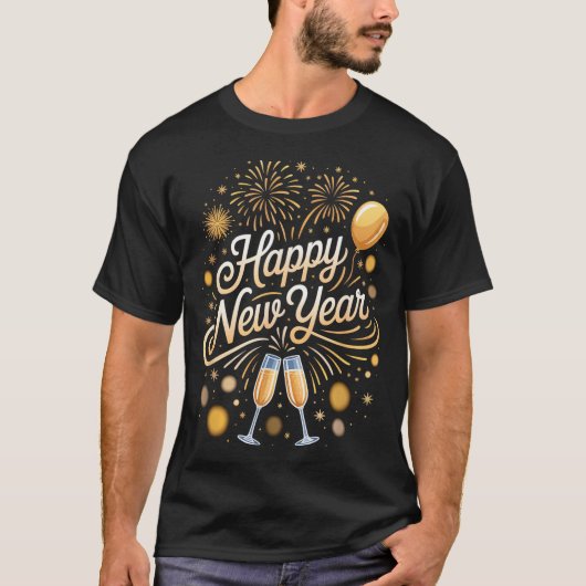 Silvesterbedarf Feuerwerk T-Shirt (Vorderseite)