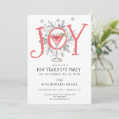 Silvestercocktail-Party Einladung (Stehend Vorderseite)