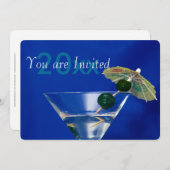 Silvestercocktail-Party Einladung 3 (Vorne/Hinten)