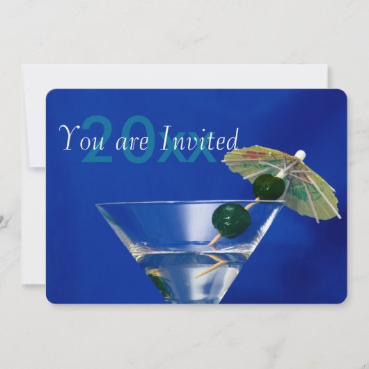 Silvestercocktail-Party Einladung 3 (Vorderseite)