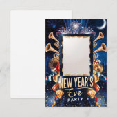 Silvestereinladungskarte Einladung (Vorne/Hinten)