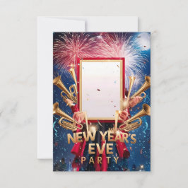 Silvestereinladungskarte für das Silvesterfest im Einladung