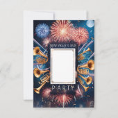 Silvestereinladungskarte für das Silvesterfest im Einladung (Vorderseite)