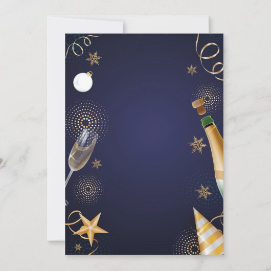 Silvesterfeier 2024 Party Einladung (Rückseite)