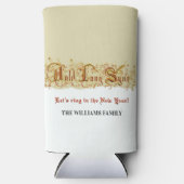 Silvesterfeier Auld Lang Syne Party Selters Dosenkühler (Vorderseite)