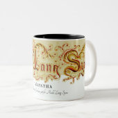 Silvesterfeier Auld Lang Syne Zitat Zweifarbige Tasse (VorderseiteRechts)