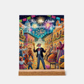 Silvesterfeier El Año Viejo Acrylschild (Vorderseite)