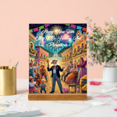 Silvesterfeier El Año Viejo Acrylschild (Hochzeit)
