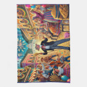 Silvesterfeier El Año Viejo Geschirrtuch (Vertikal)