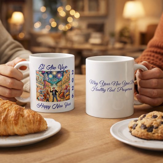 Silvesterfeier El Año Viejo Kaffeetasse