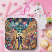 Silvesterfeier El Año Viejo Pappteller (Party)