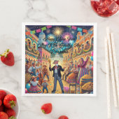 Silvesterfeier El Año Viejo Serviette (Beispiel)