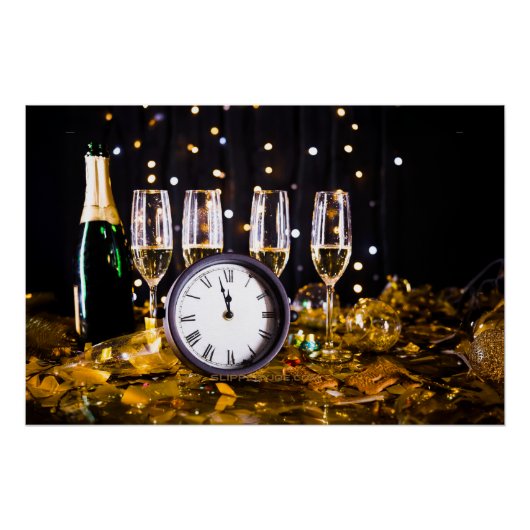 Silvesterfeier SlipperyJoe's Champagner Poster (Vorderseite)