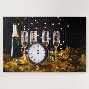 Silvesterfeier SlipperyJoe's Champagner Puzzle