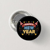 Silvesterfeierdesign Button (Vorne & Hinten)