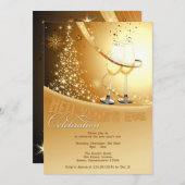 Silvesterfeierlichkeiten Einladung (Vorne/Hinten)