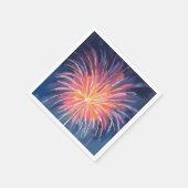 Silvesterfeuerwerk | Aquarell Serviette (Ecke)
