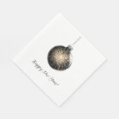 Silvesterfeuerwerk Ball Serviette (Ecke)