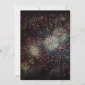 Silvesterfeuerwerk-Party Einladung (Rückseite)