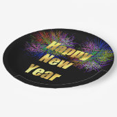 Silvesterfeuerwerke im Party Pappteller (Schrägansicht)