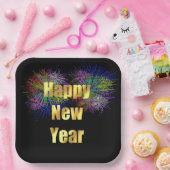 Silvesterfeuerwerke im Party Pappteller (Party)