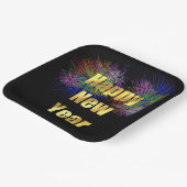 Silvesterfeuerwerke im Party Pappteller (Gewinkelt)