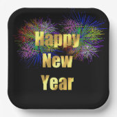 Silvesterfeuerwerke im Party Pappteller (Vorderseite)