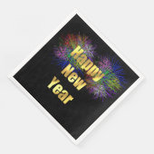 Silvesterfeuerwerke im Party Serviette (Ecke)