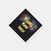 Silvesterfeuerwerke im Party Serviette (Ecke)