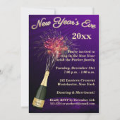 Silvesterfeuerwerke Lasst uns Party Einladung 4 (Rückseite)