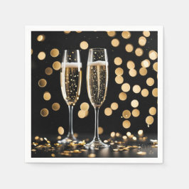 Silvesterflöten Serviette