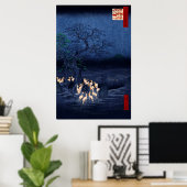 Silvesterfoxfire am sich verändernden Baum Poster (Heimbüro)