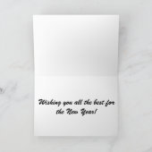 Silvesterkarte Feiertagskarte (Innenseite)