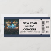 Silvesterkonzert Eintrittskarte nach Brauch Einladung (Vorderseite)