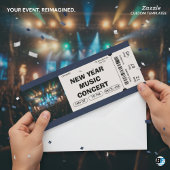 Silvesterkonzert Eintrittskarte nach Brauch Einladung