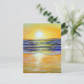 Silvestermalerei Feiertagspostkarte (Stehend Vorderseite)